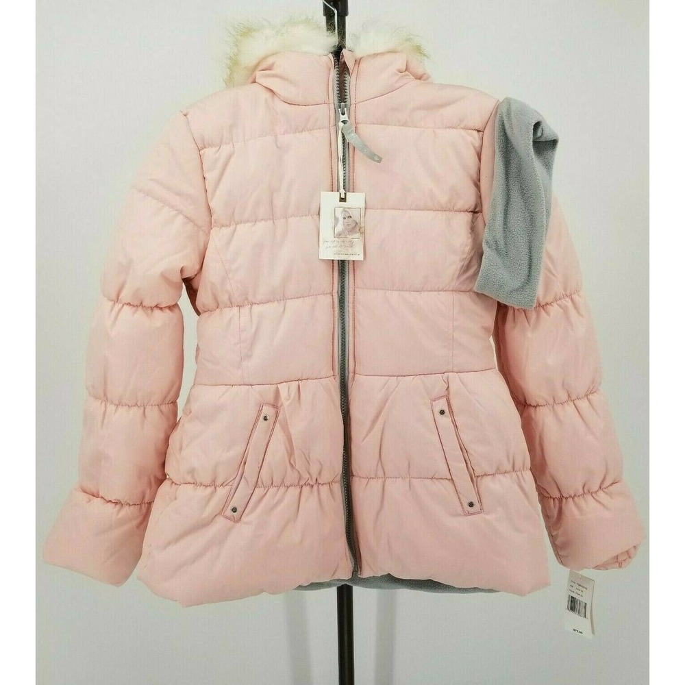 Jessica Simpson Girls' Pink Puffer Coat